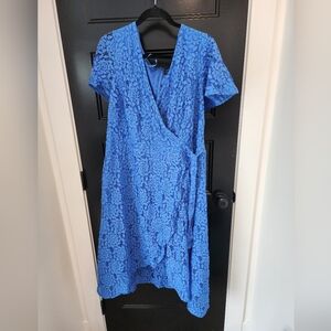 Lace cornflower plus size dress size 18 brand new